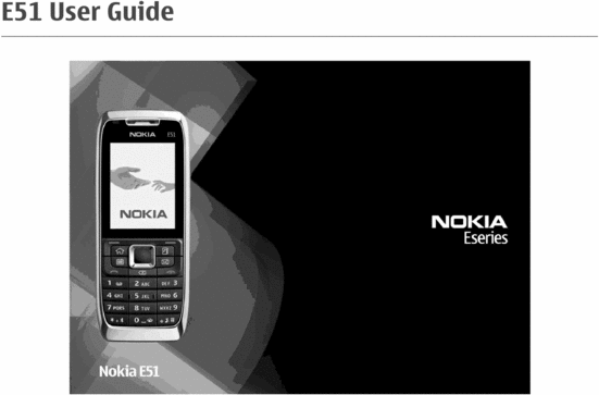 Product picture Nokia E51 Manual